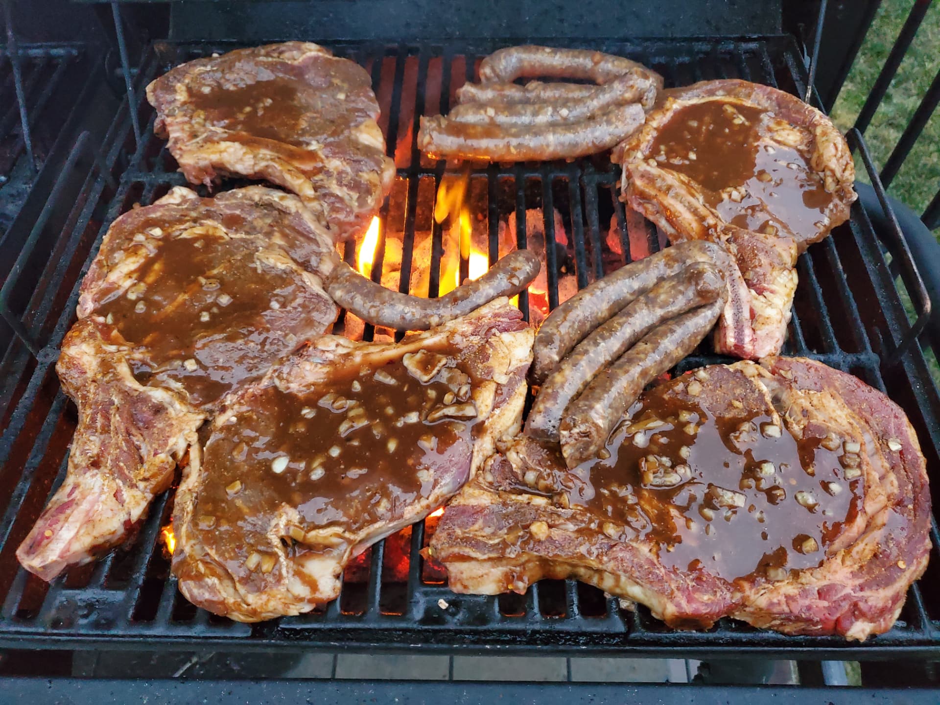 Steaks and boerewors
