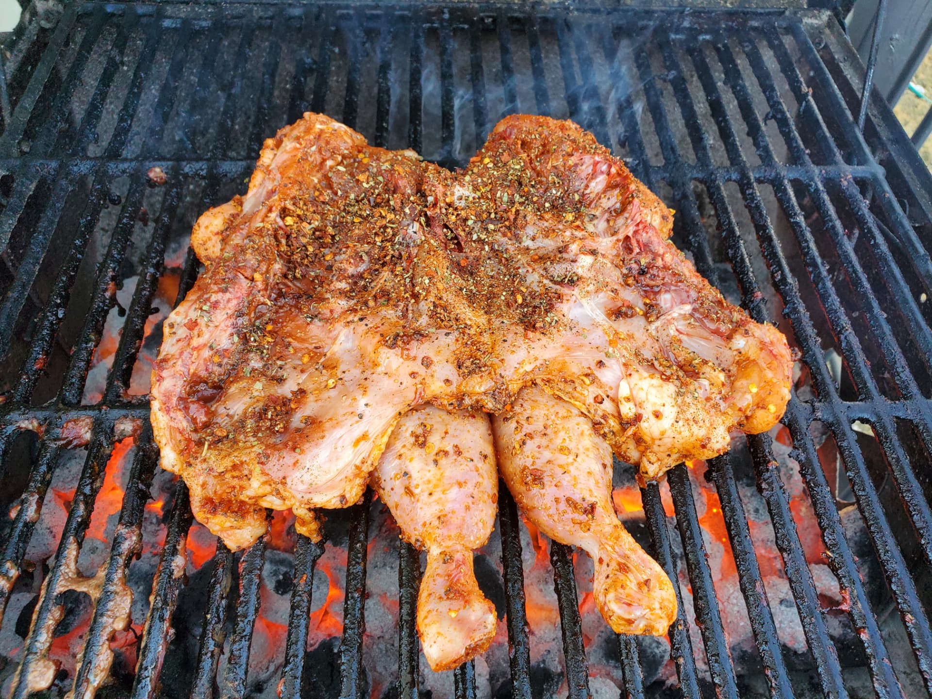 Chicken, dressed and resting